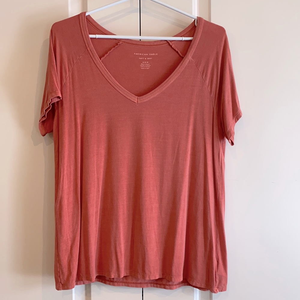 AE t-shirt - orangey red